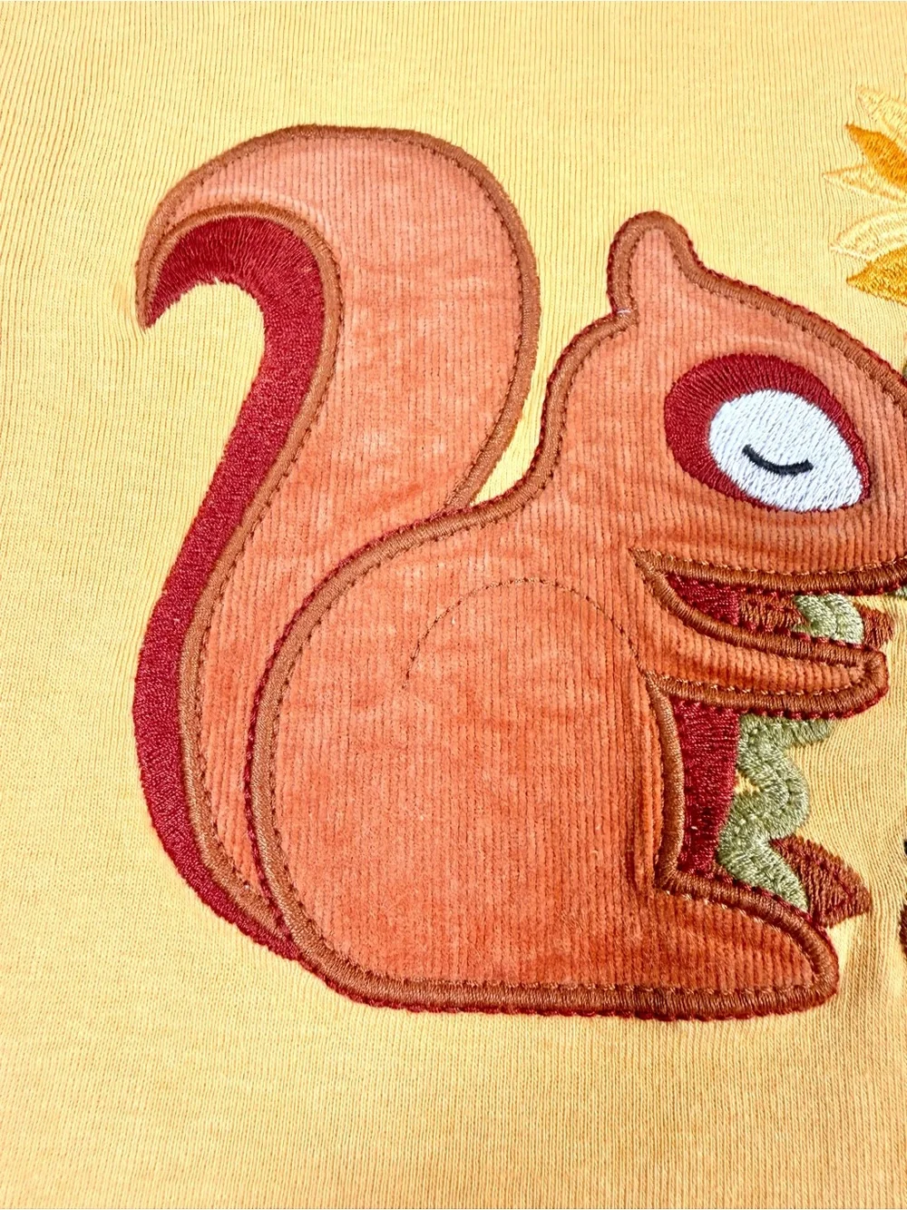 GYMBOREE Girl Squirrel Sunflower Applique Top 8 Woodland Cottagecore Forestcore